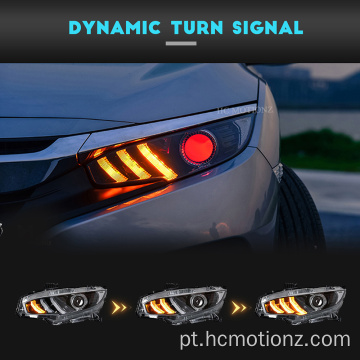 HCMOTIONZ 2016-2021 HONDA CIVIC FRONT LUPT LED FELTELS